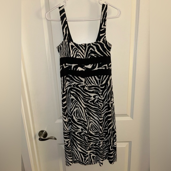 Glamour Zebra Print Y2K Cocktail Dress. Size 6 - Picture 4 of 5